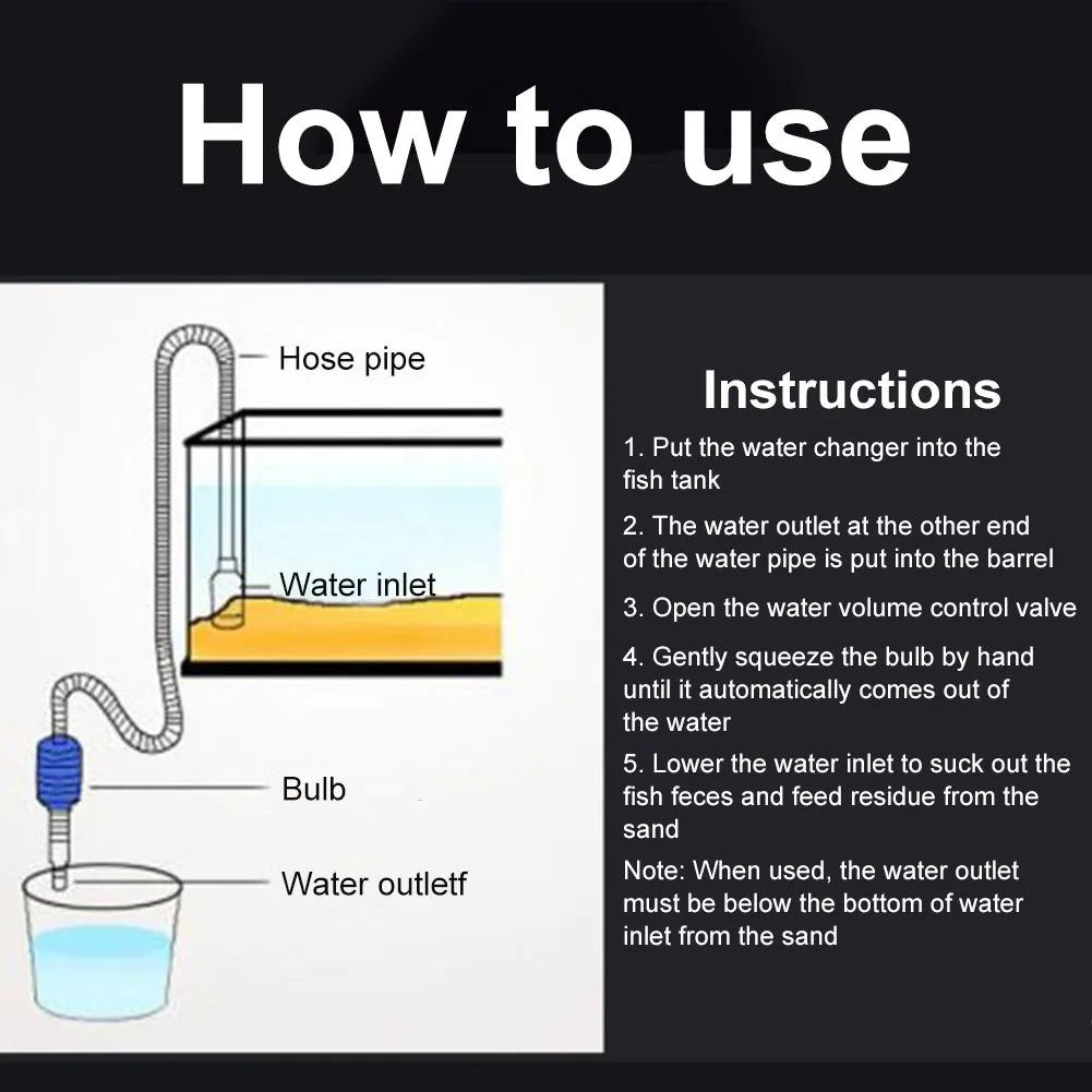Easy Aquarium Water Change Siphon