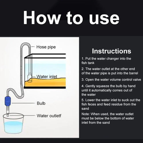 Easy Aquarium Water Change Siphon